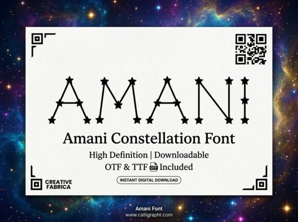 Amani Font: A Display Typeface for Creative Product Makers
