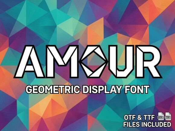 Amour Font: A Bold Typeface for Brand Identity
