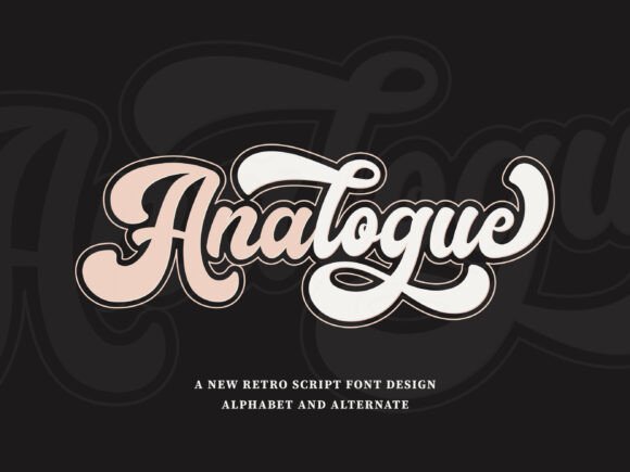Analogue: The Retro Script Font for Trendy Craft Projects