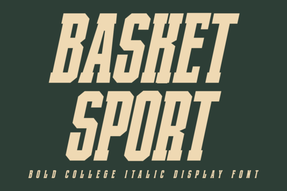 Basket Sport Italic: A Bold Display Font for Business Branding
