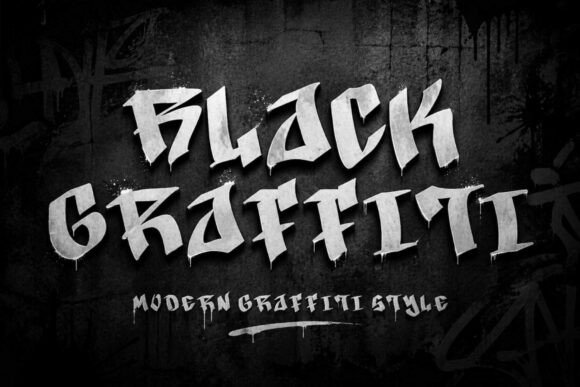 Black Graffiti Font: Urban Edge for Creative Makers
