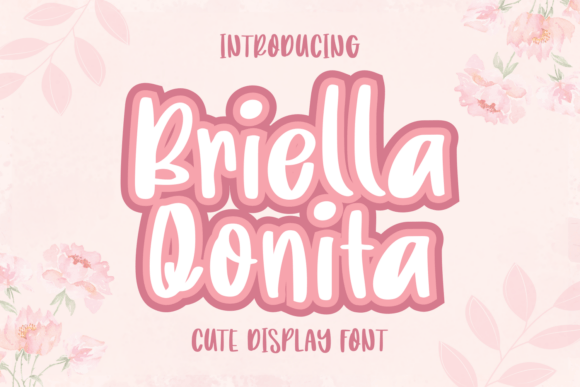 Briella Qonita Font for Crafters and Product Makers