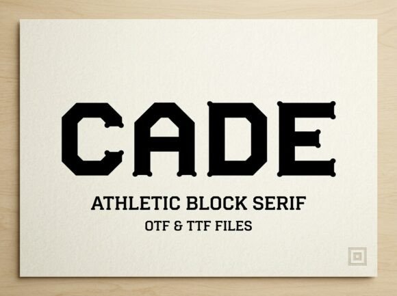 Cade Font: A Display Typeface for Creative Publication Projects