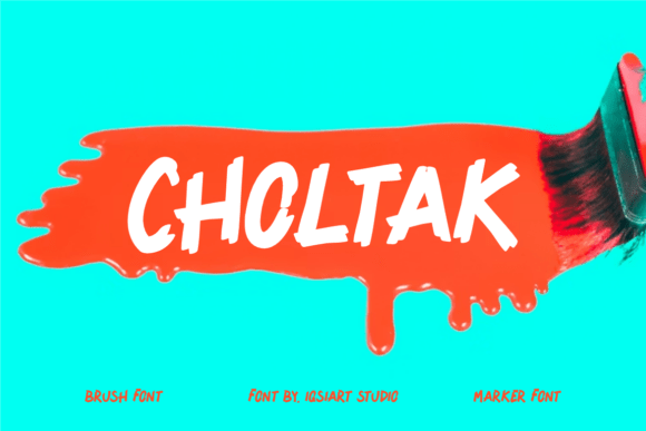 Choltak Font for Creative Makers and Shop Owners