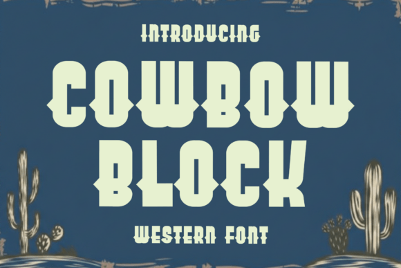 Cowbow Block Font: A Warm and Playful Typeface for Creative Branding