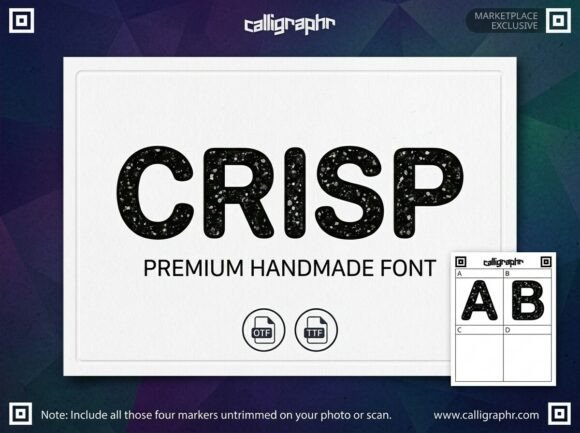 Crisp Display Font: Organic Texture for Digital Branding