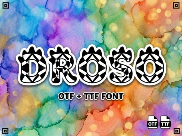 Droso Font for Playful Editorial Design