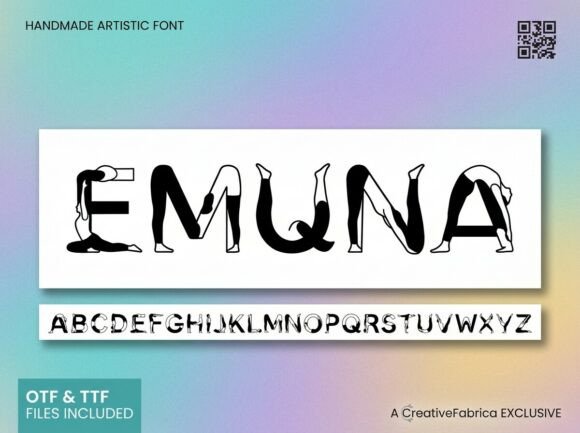 Emuna Font: A Decorative Display Typeface for Creative Makers