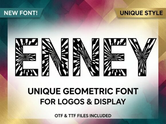 Enney Font: A Bold Display Choice for Creative Projects