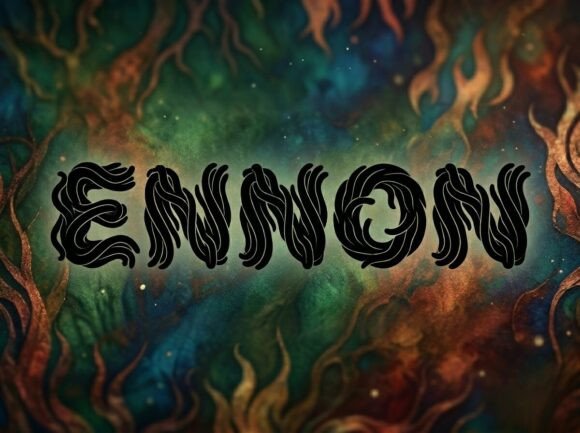 Ennom Font: A Display Typeface for Organic Editorial Design
