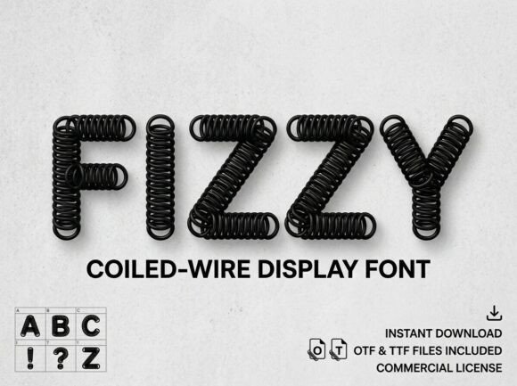 Fizzy Font for Makers: A Display Typeface That Stands Out