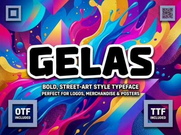 Gelas Font for Makers: A Decorative Display Typeface with Personality