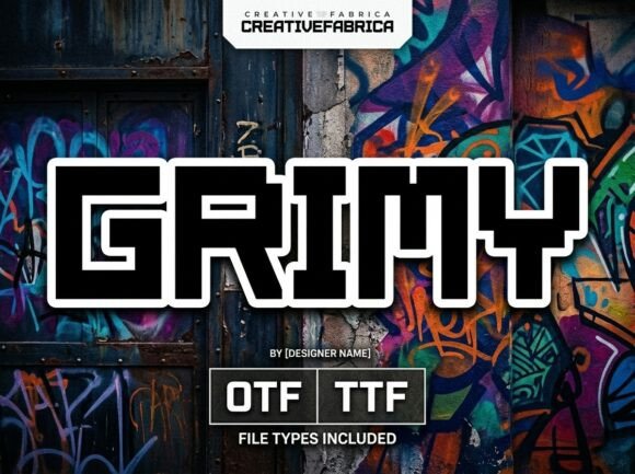 Grimy Font: A Display Typeface That Elevates Brand Visuals