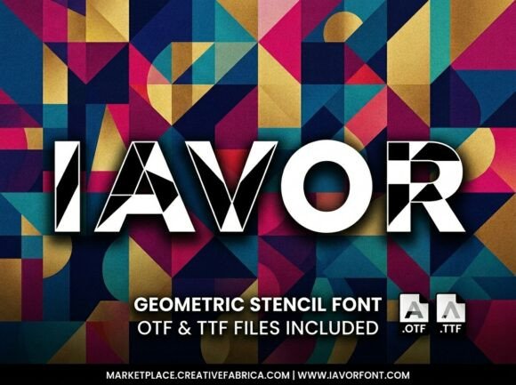 Iavor Font: A Decorative Display Typeface for Creative Makers