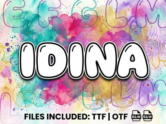 Idina Font: A Display Typeface That Demands Attention
