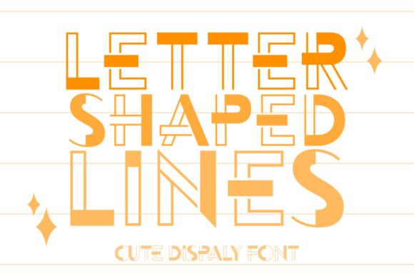 Letter Shaped Lines: A Playful Display Font for Modern Designers