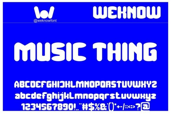 Music Thing Font: A Retro-Futuristic Display Typeface for Digital Design