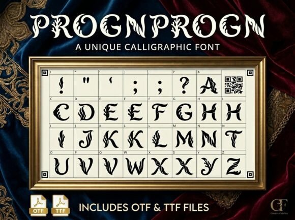 Progn Font for Eye-Catching Craft Designs