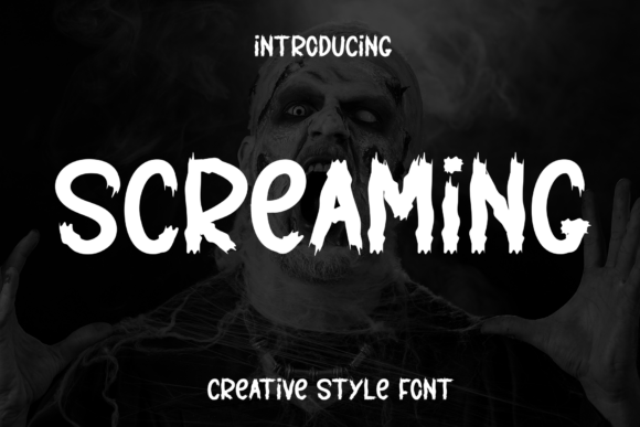 Screaming Display Font for Handmade Creations