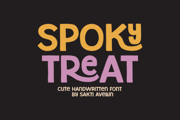 Spoky Treat Font: A Handwritten Typeface for Makers