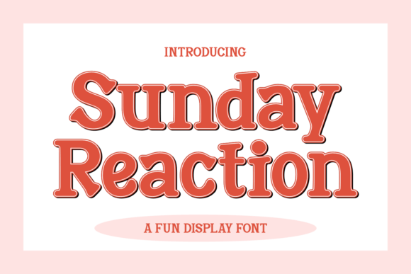 Sunday Reaction Font: A Nostalgic Display Typeface for Creative Branding